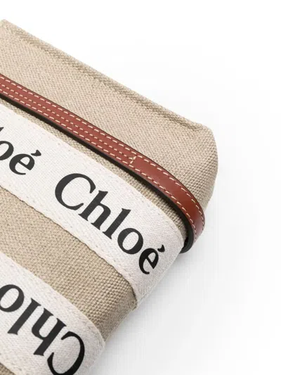 Chloé Women Woody Mini Canvas Tote