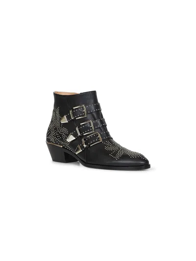 Chloé Chloe Susanna 40 Studded Leather Ankle Boots