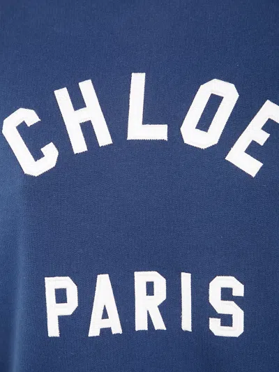 Chloé Cropped Round Neck Sweatshirt Clothing