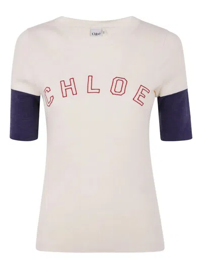 Chloé Chloe Women Regular T-shirt In White