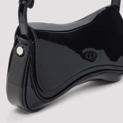 Diesel Adjustable Asymmetric Glossy Shoulder Bag