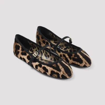 Dolce & Gabbana Printed Leo Ballerina Women