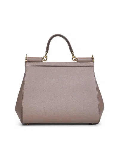 Dolce & Gabbana Women Taupe Large Sicily Handbag
