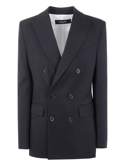 Dsquared2 Double-breasted Wool Blazer
