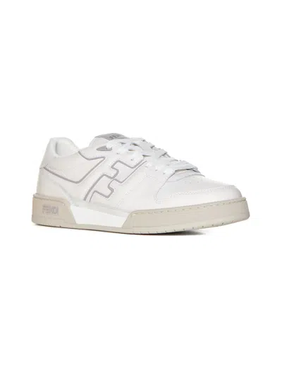 Fendi Match Sneakers In White
