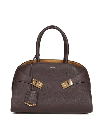 Ferragamo Women Hug Mini Leather Tote Bag