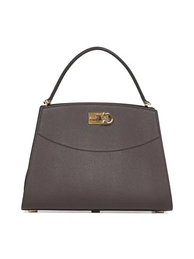 Ferragamo Women Brown New  Studio Box Bag (m) Handbag