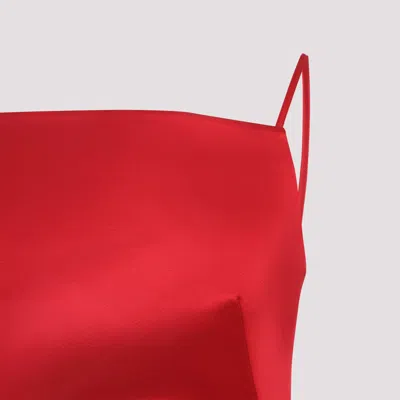 Givenchy Sliced Mini Dress In Satin In Red
