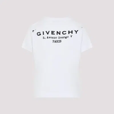 Givenchy White Cotton Jersey Crewneck T-shirt In White