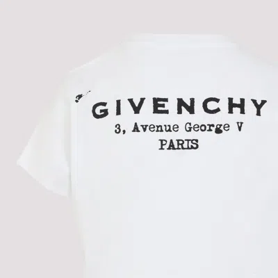Givenchy White Cotton Jersey Crewneck T-shirt In White