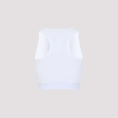 Givenchy Cropped Tank Top In Cotton With Band Clothing In White