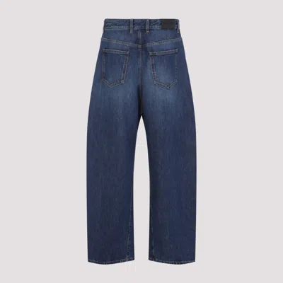 Givenchy Denim Trousers With Belt Loops And Contrast Stitching In Blue