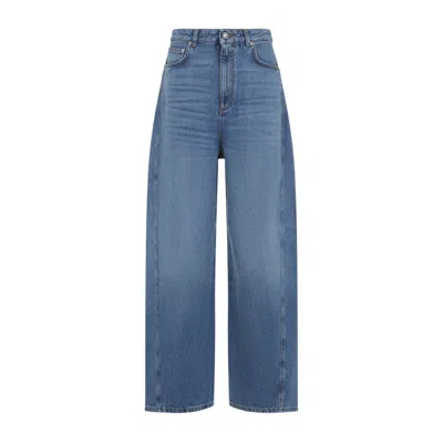 Givenchy Cocoon Pants In Washed Denim In Blue