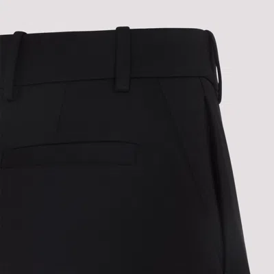 Givenchy Black Wool Tailored Pants In Black