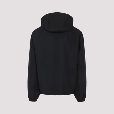 Givenchy Drawstring Hooded Windbreaker Jacket In Blue