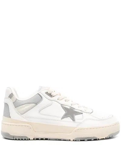 Golden Goose "forty Two" Leather Upper Toe Heel And Spur Rubber Star Sneakers Shoes