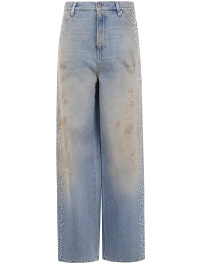 Golden Goose Distressed-effect Jeans In Blue