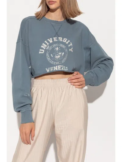 Golden Goose Women Journey Cropped Crewneck Sweatshirt