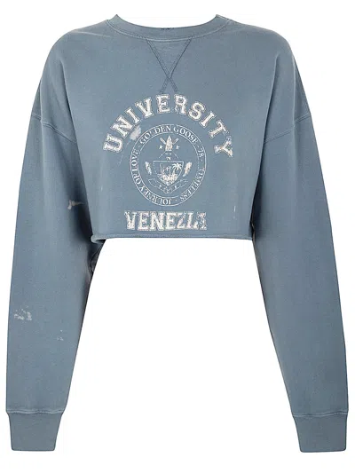 Golden Goose Women Journey Cropped Crewneck Sweatshirt