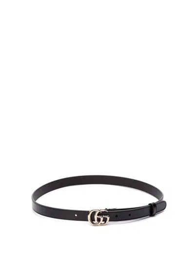 Gucci Women `gg Marmont` Thin Belt