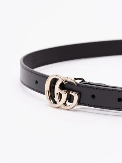 Gucci Women `gg Marmont` Thin Belt
