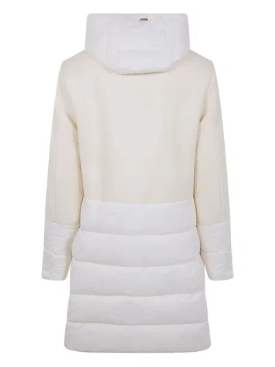 Herno Hooded Padded Jacket In White