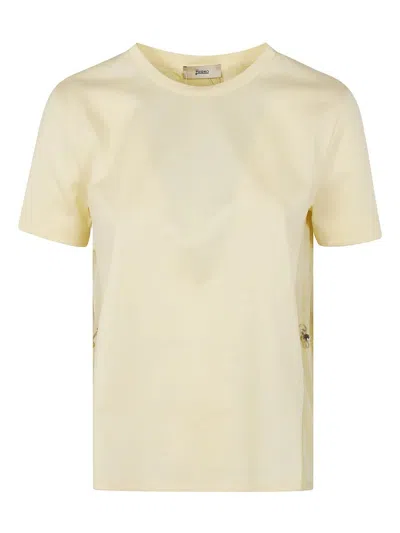 Herno Women Taffeta Tee Shirt In Neutral