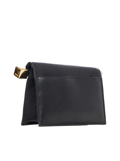 Jacquemus Women La Petite Pochette Rond Carre Nappa Leather Clutch Bag