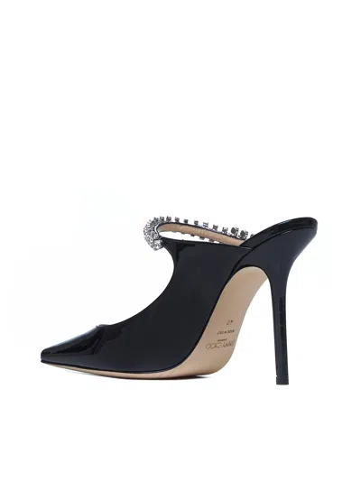 Jimmy Choo Women Bing 100 Crystals Patent Leather Mules