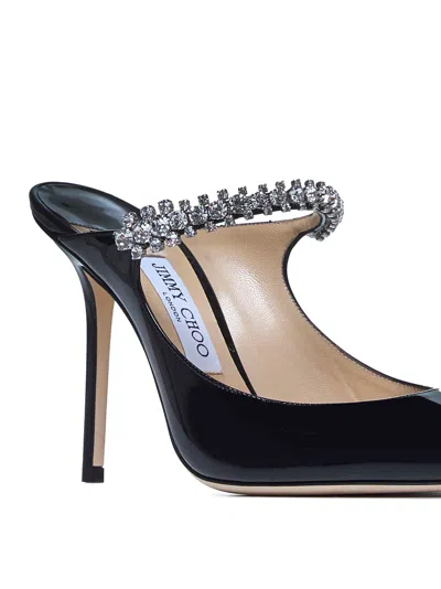 Jimmy Choo Women Bing 100 Crystals Patent Leather Mules