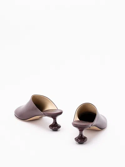 Loewe `toy` Mules In Burgundy