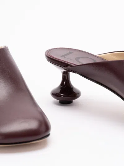 Loewe `toy` Mules In Burgundy