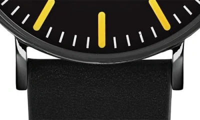 Ted Baker Glossop Leather Strap Watch, 41mm