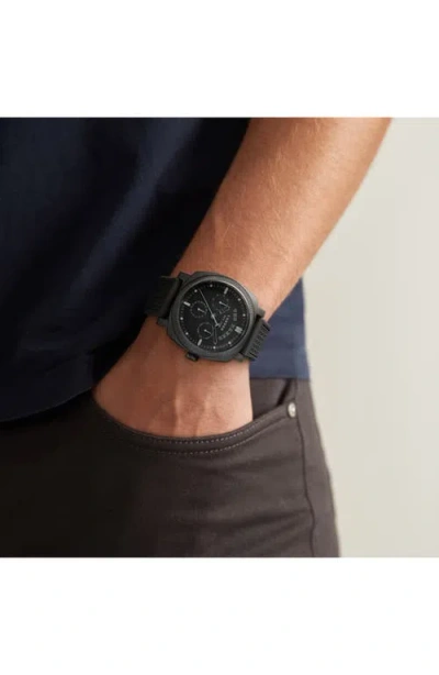 Ted Baker Caine Multifunction Silicone Strap Watch, 44mm