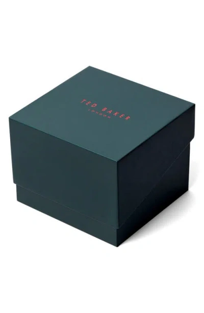 Ted Baker Caine Multifunction Silicone Strap Watch, 44mm