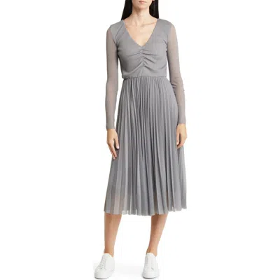 Hugo Boss Erlissi Pleated Long Sleeve Dress
