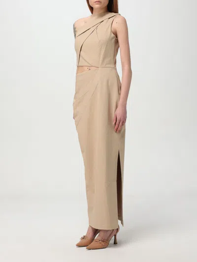 Max Mara One-shoulder Dress With Elegant Draping And Cut-out Detail