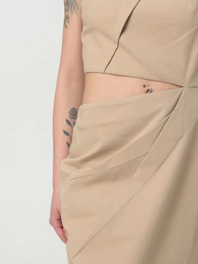 Max Mara One-shoulder Dress With Elegant Draping And Cut-out Detail