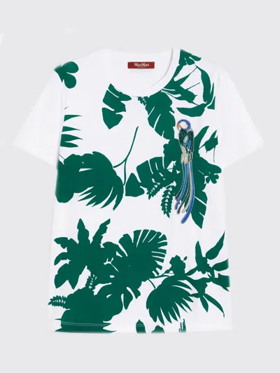 Max Mara Studio T-shirt Woman White 1 In Multi