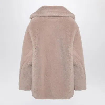 Max Mara Teddy Bear Icon Coat Short Sand In Alpaca And Wool Women