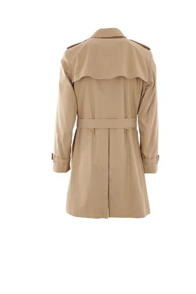 Burberry Coats In Brown