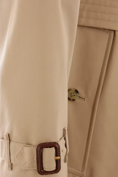Burberry Coats In Brown