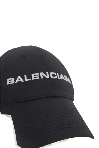 Balenciaga Logo Embroidered Adjustable Baseball Cap