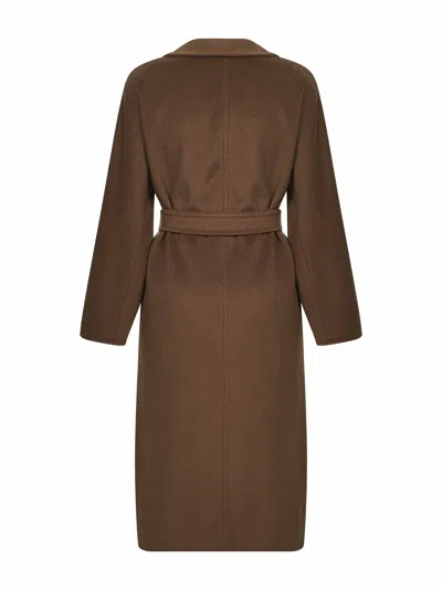 Max Mara Women Tobacco 101801 Icon Coat Madame Coat In Brown