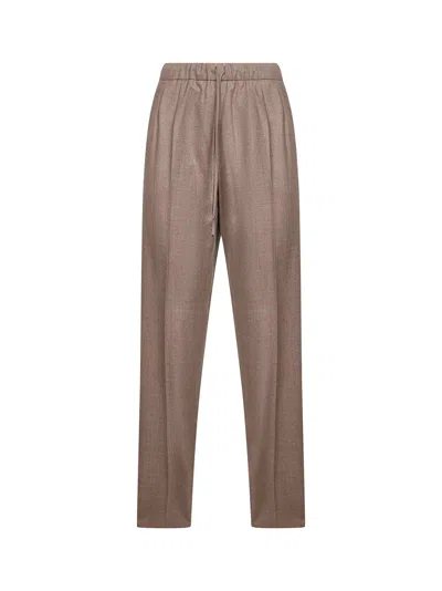 Max Mara Women Turtledove Stretch Cashmere Gatti Drawstring Trousers In Brown