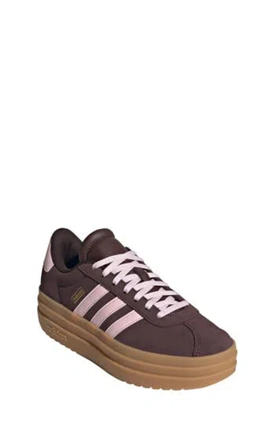 Adidas Originals Adidas Kids' Vl Court Bold Lifestyle Sneaker In Brown
