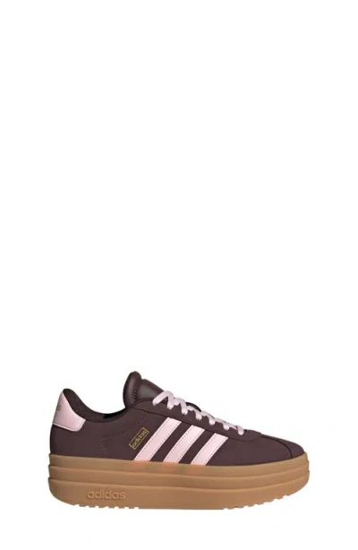 Adidas Originals Adidas Kids' Vl Court Bold Lifestyle Sneaker In Brown