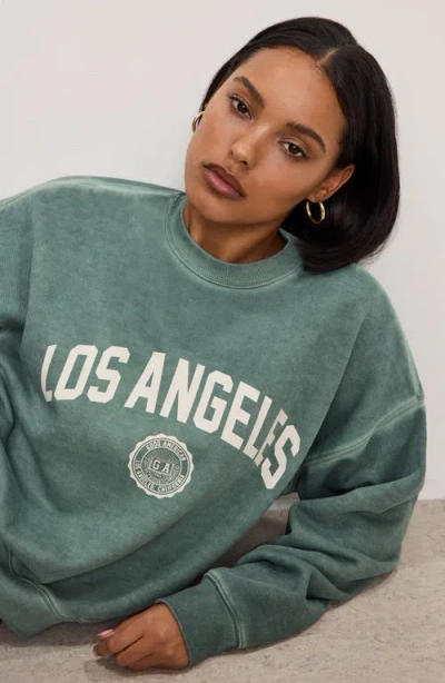 Good American Brushed Fleece Graphic Sweatshirt