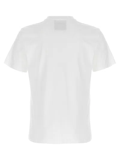 Moschino Logo Printed Cotton Jersey T-shirt In White