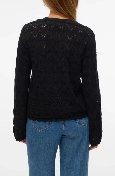 Vero Moda Pointelle Flare Sleeve Cardigan